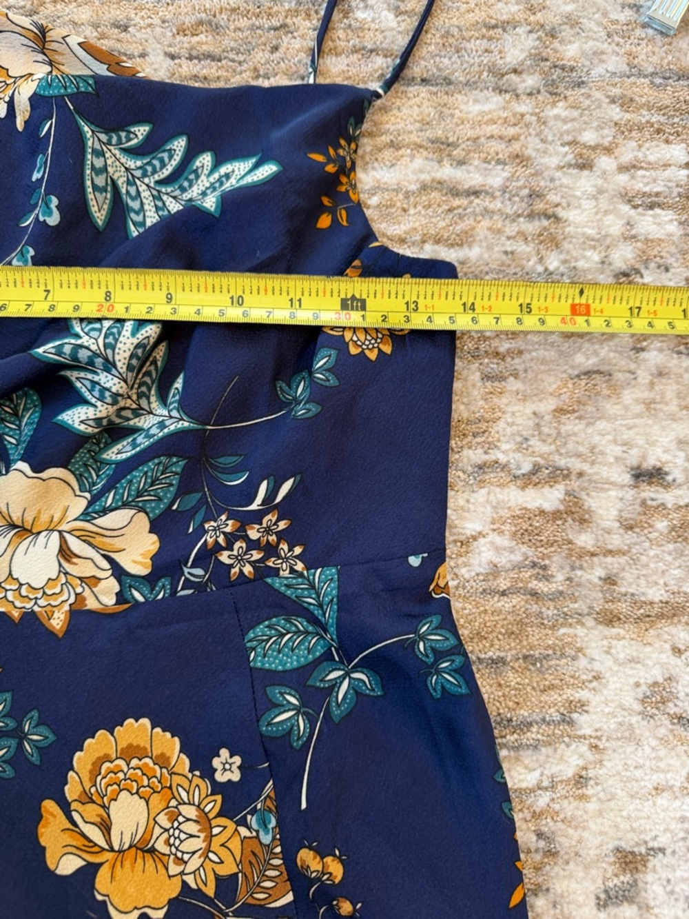 Hello Molly Women's Atlas Maxi Dress Blue Floral Size Small NWT Summer Dress - Picture 8 of 11